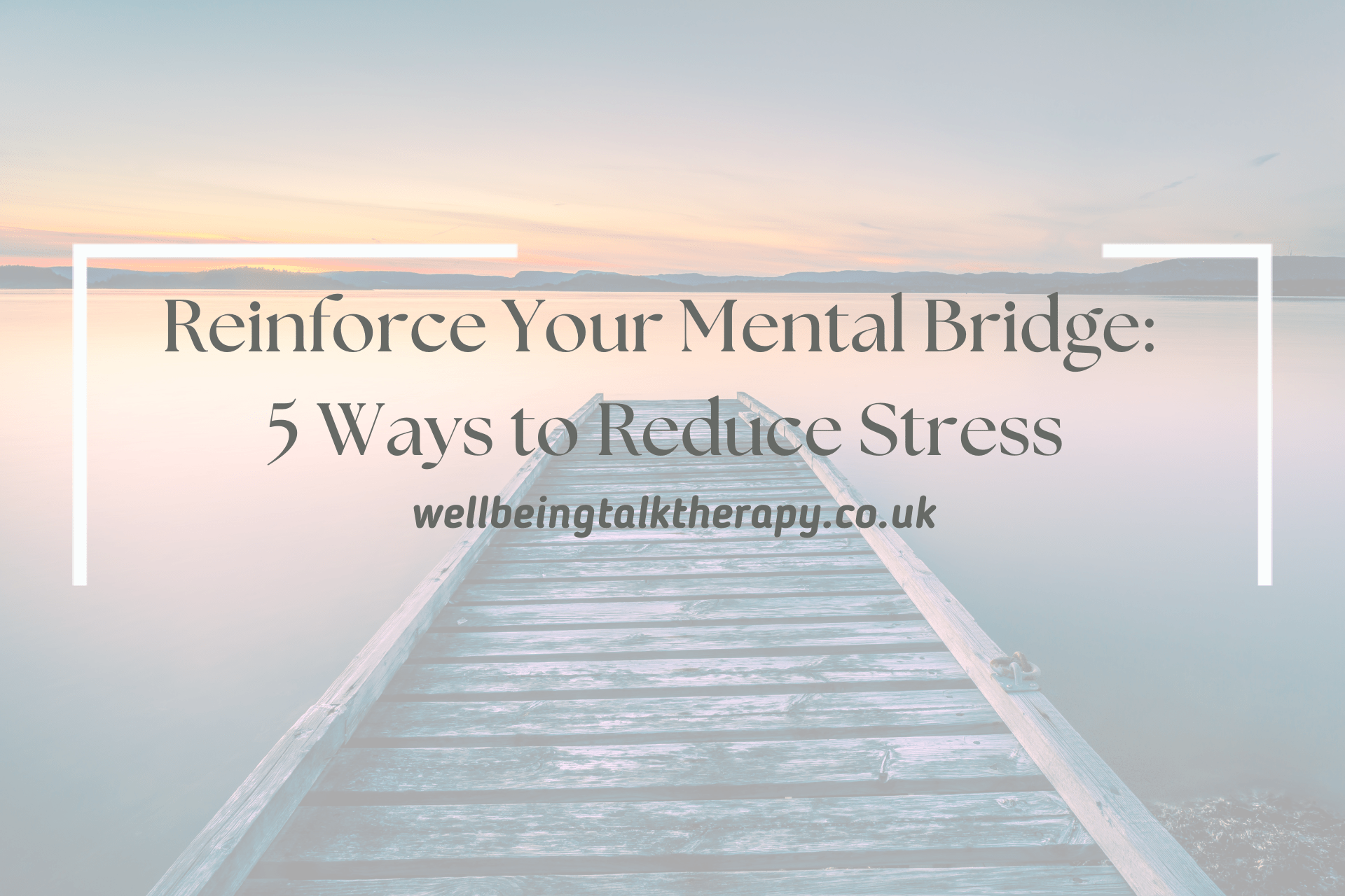 Wooden bridge representing a stress bridge